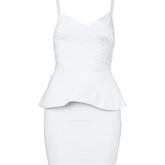 THE COURT REPORTER 2PIECE BANDAGE DRESS -WHITE NWT - Picture 6 of 8
